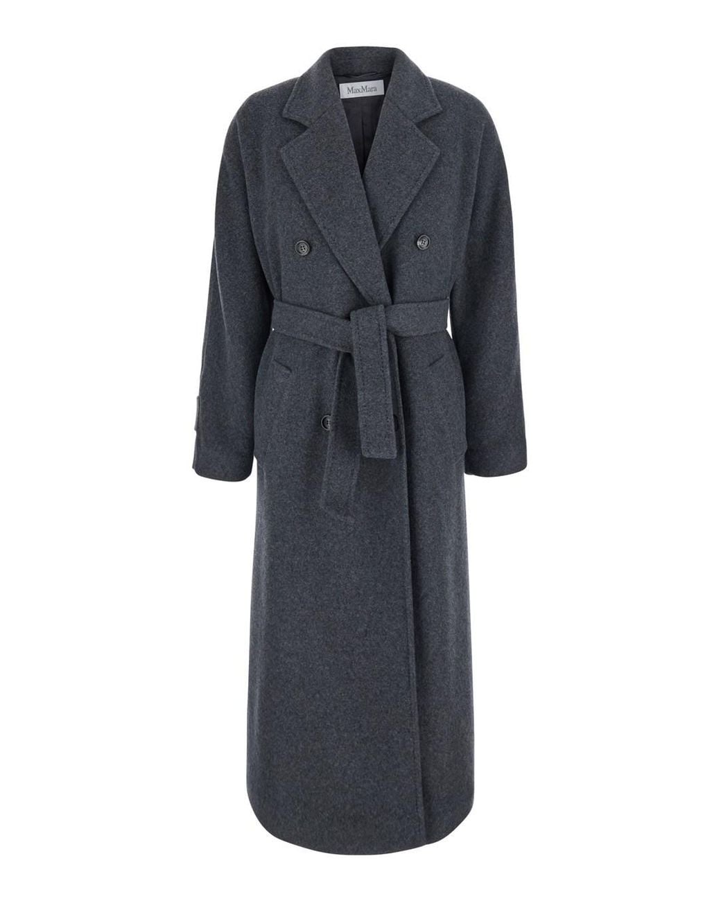 Max Mara Blue Cashmere Coat Cadmio