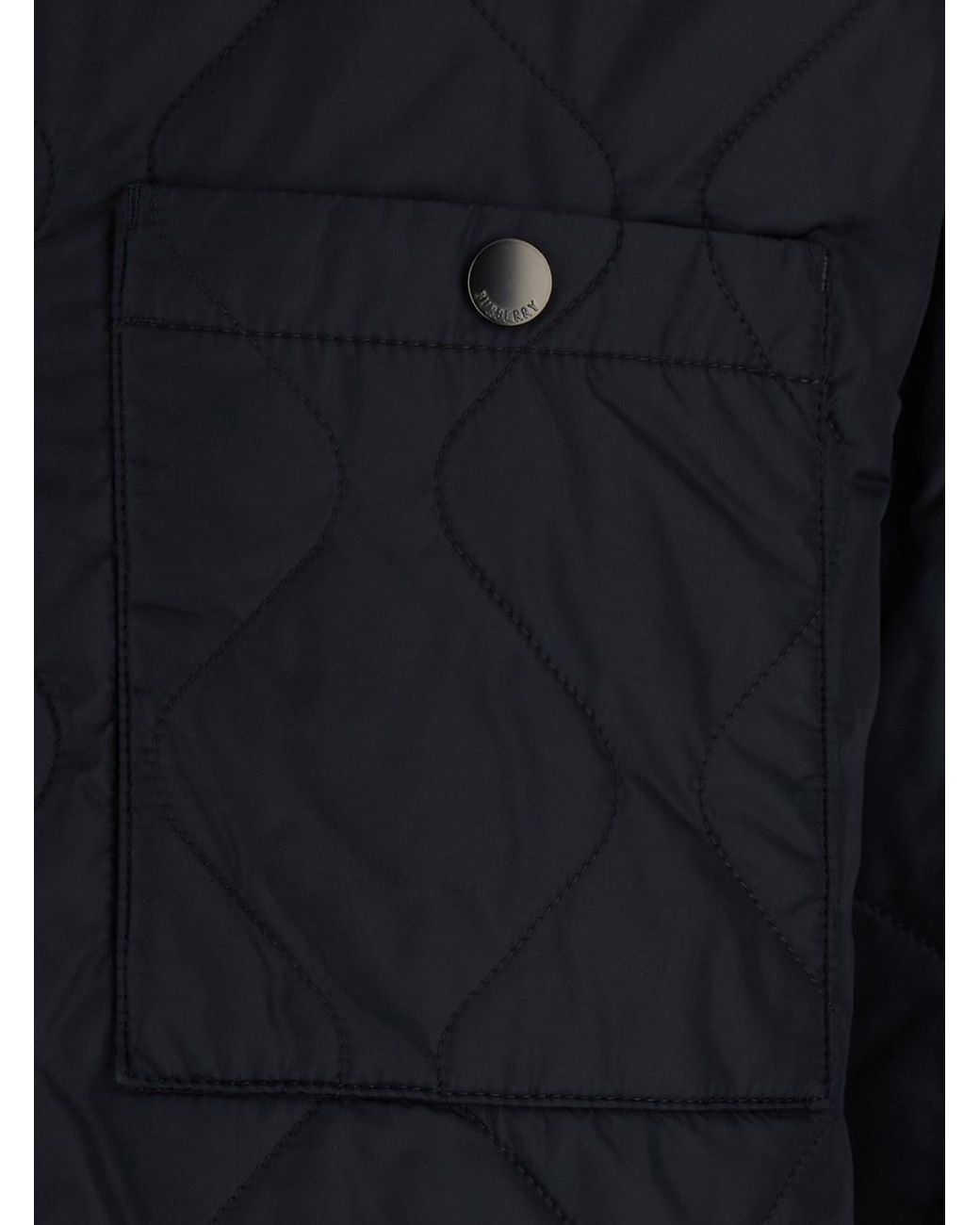 Burberry Blue Jacket Brighton Polyamide Coat for men