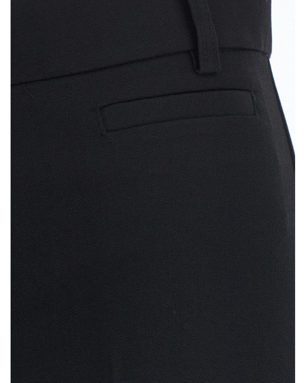Pinko Blue Crepe Viscose Trousers Polyester