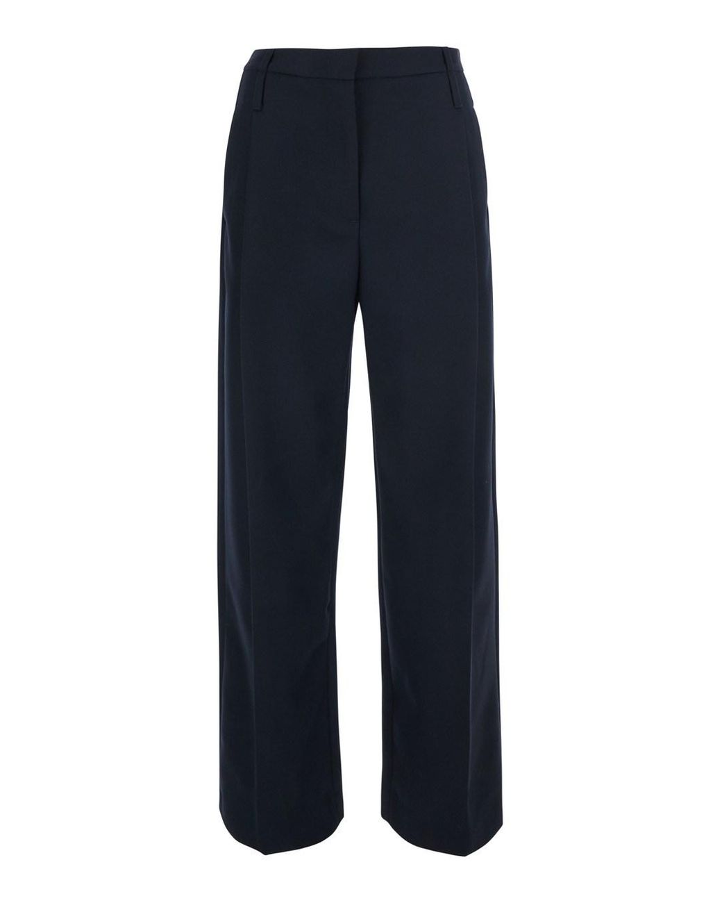 Tela Blue 'Zillo' Pants With Hidden Closure On The Front