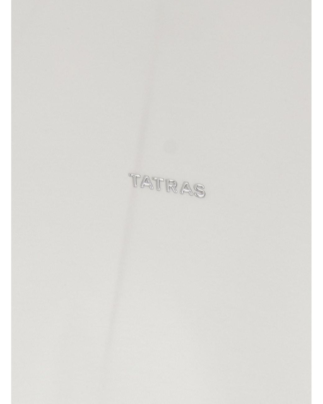Tatras White T-Shirt 'Selo Logo Metallo' With Metallic Logo On The Fro for men