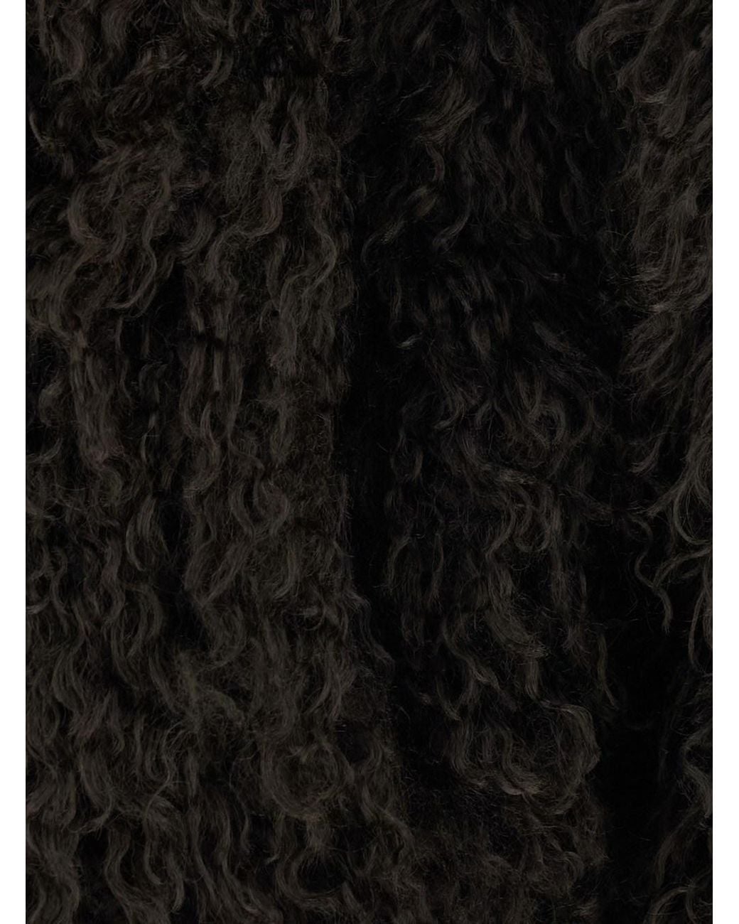 MICHAEL Michael Kors Black Faux Fur Crop Peacoat Jacket With Notched Collar
