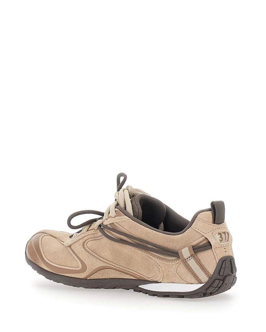 Balenciaga White 'Radar' Low Top Sneakers With Logo Patch On The Tongu
