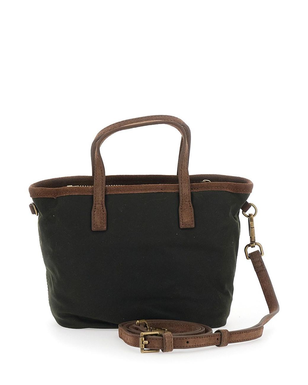 Mc2 Saint Barth Black City Bag Mini Wax Is A Tech Fabric Handba
