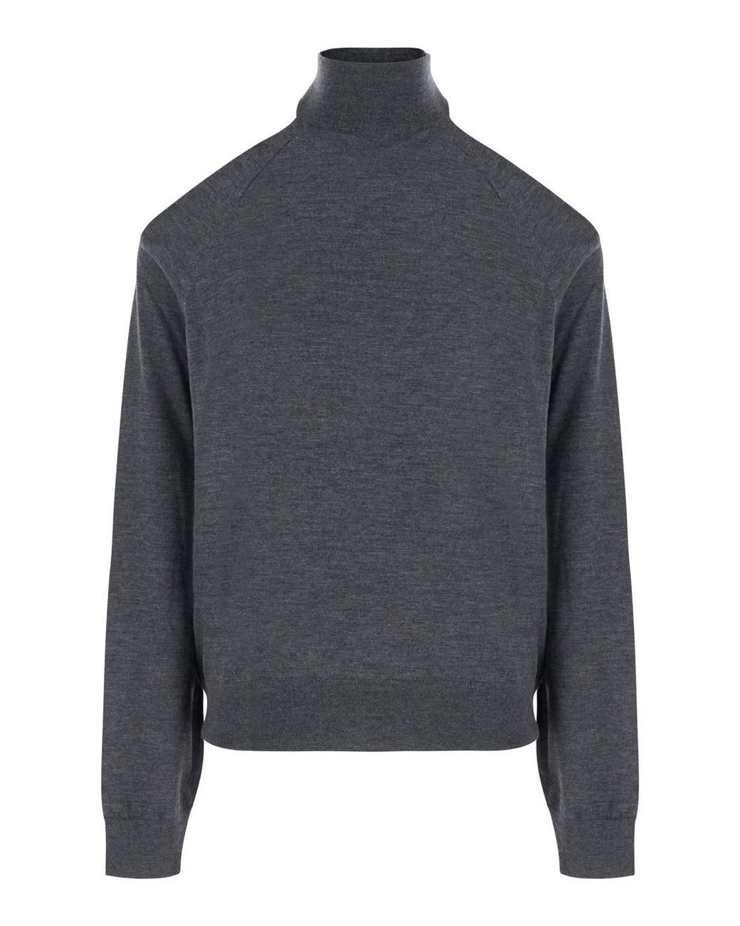 Fendi Gray Pullover Fine Cashmere