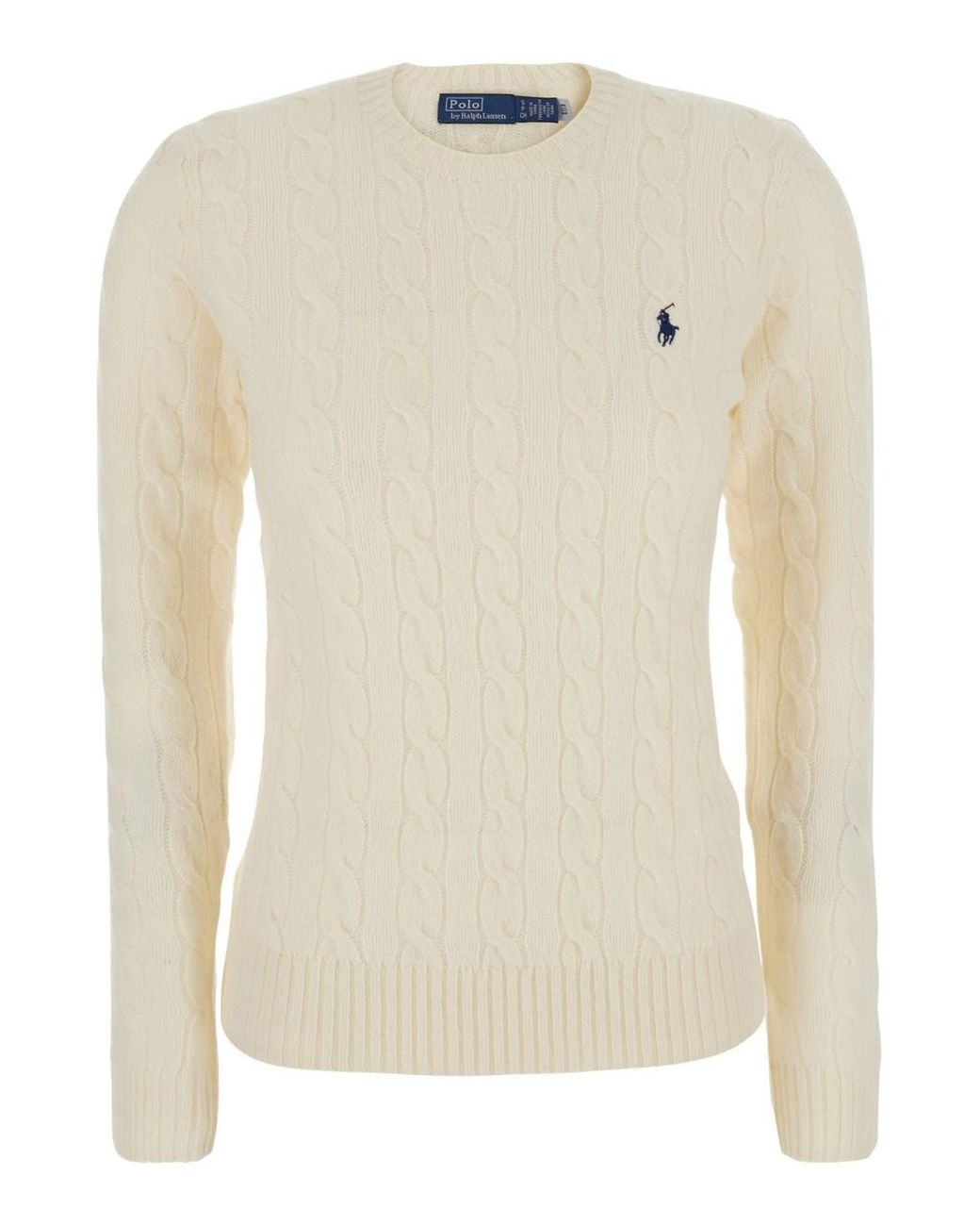Polo Ralph Lauren Natural Cable Knit Sweater Julianna Wool Tops