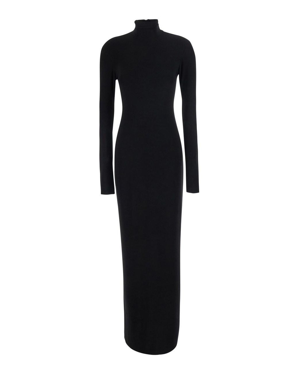 Norma Kamali Black Long Dress Polyester