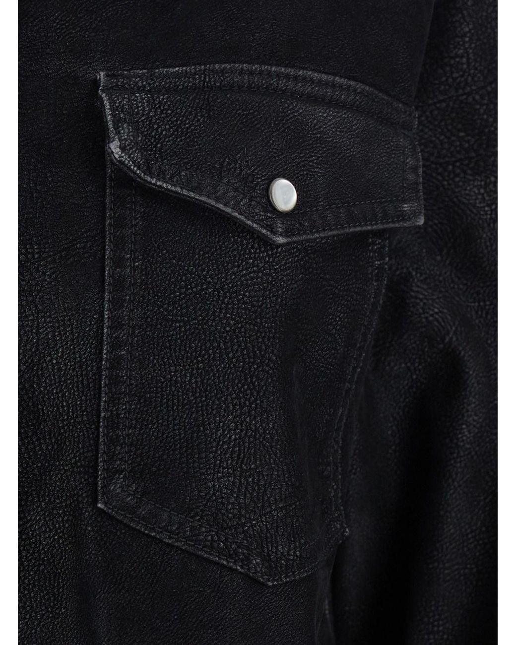 Isabel Marant Blue 'Karima' Shirt With Classic Collar And Two Front Patch Pockets