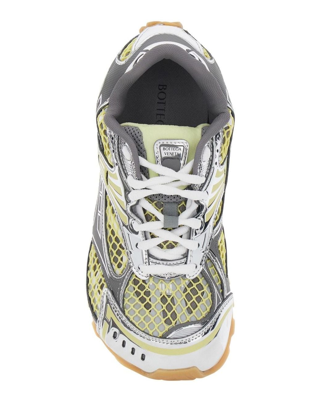 Bottega Veneta Yellow 'Orbit' Sneaker With Logo Lettering Detail