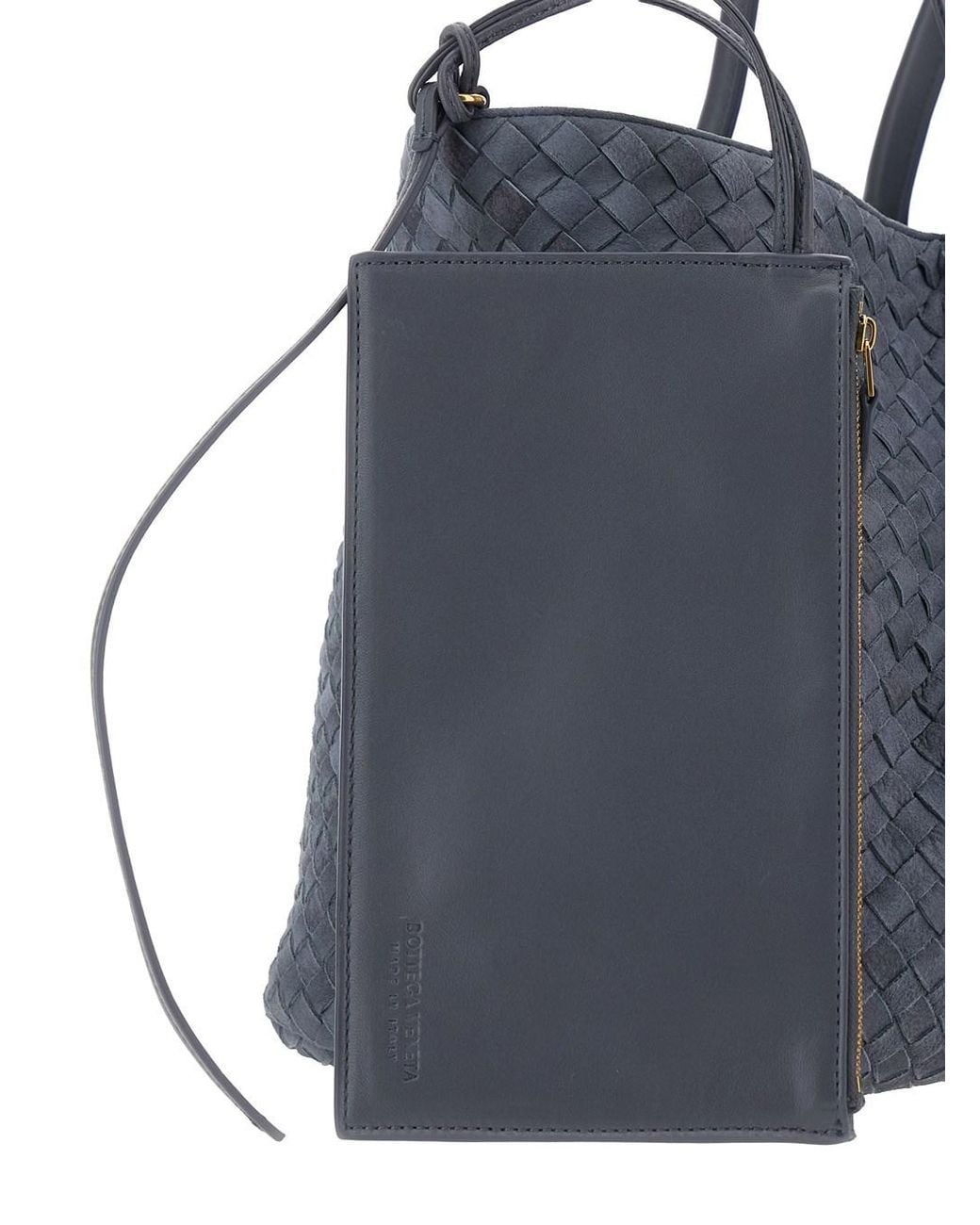 Bottega Veneta Blue 'Pinacoteca' Shoulder Bag With Drawstring Closure