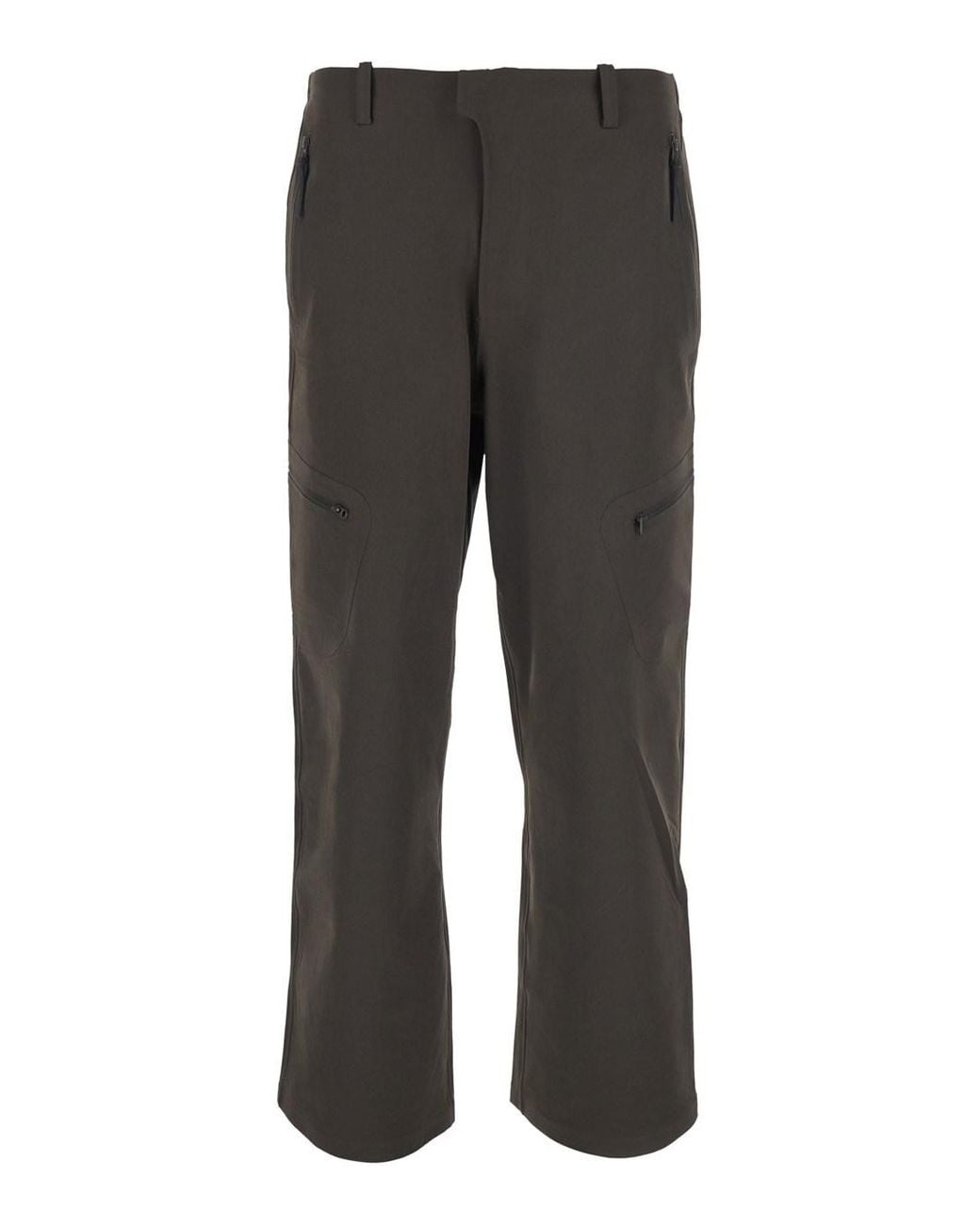 Hiking Patrol Gray Pants With Side Pockets And Zip Closure for men