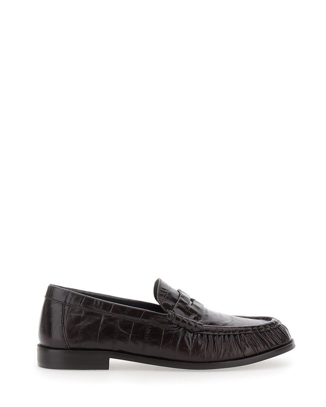 Jeffrey Campbell White Leather Loafers With Thick Sole And Heel