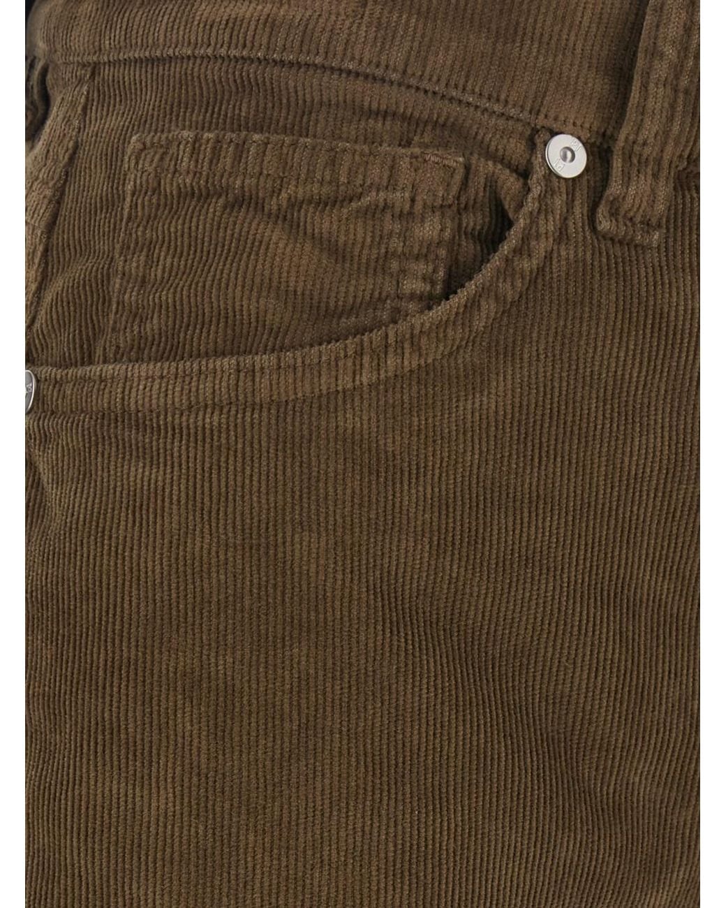 PT Torino Brown 'Cindy' Pants With Logo Patch On The Back