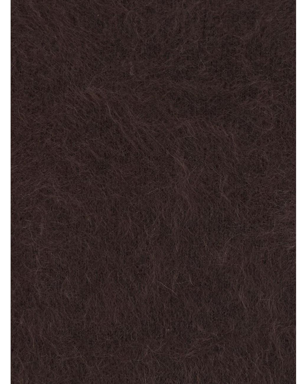 Soft Goat Brown Turtleneck Brushed Short Sleeves With Short Sleeves And Roun