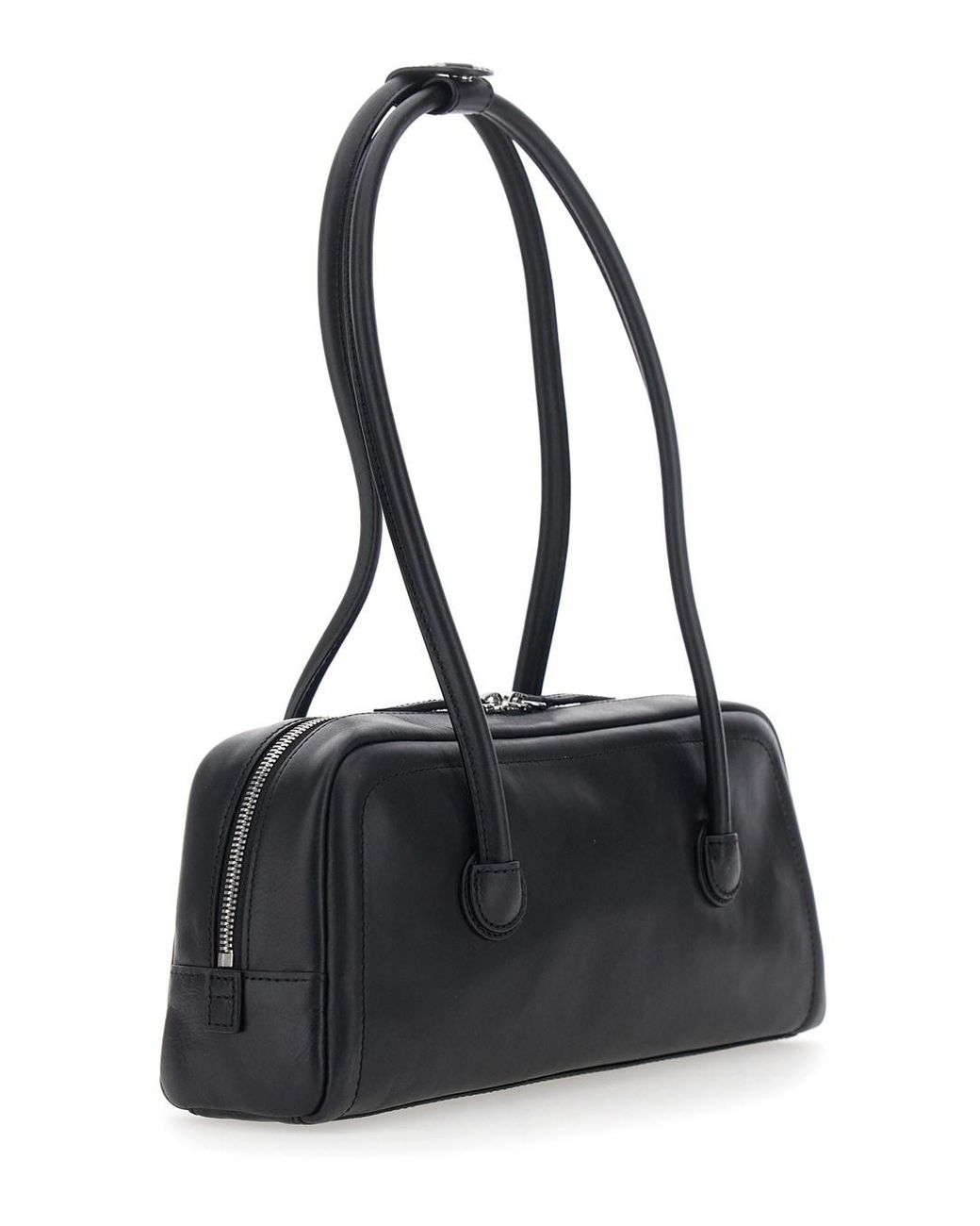 MARGE SHERWOOD Black 'Soft Boston Ew' Shoulder Bag With Two Top Handles