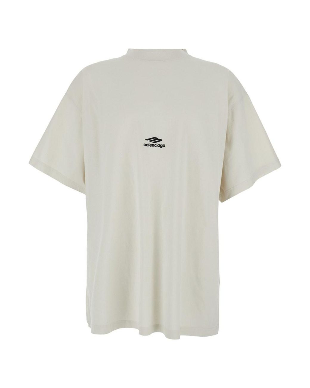 Balenciaga White T-Shirt Cotton T-Shirts for men