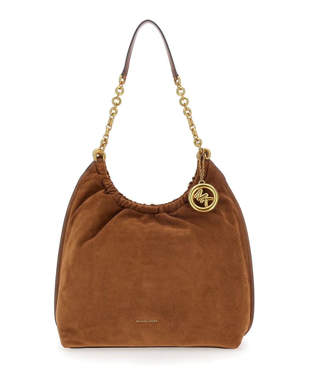MICHAEL Michael Kors Brown Shoulder Bag Lg Cinch Conv Shldr Leather
