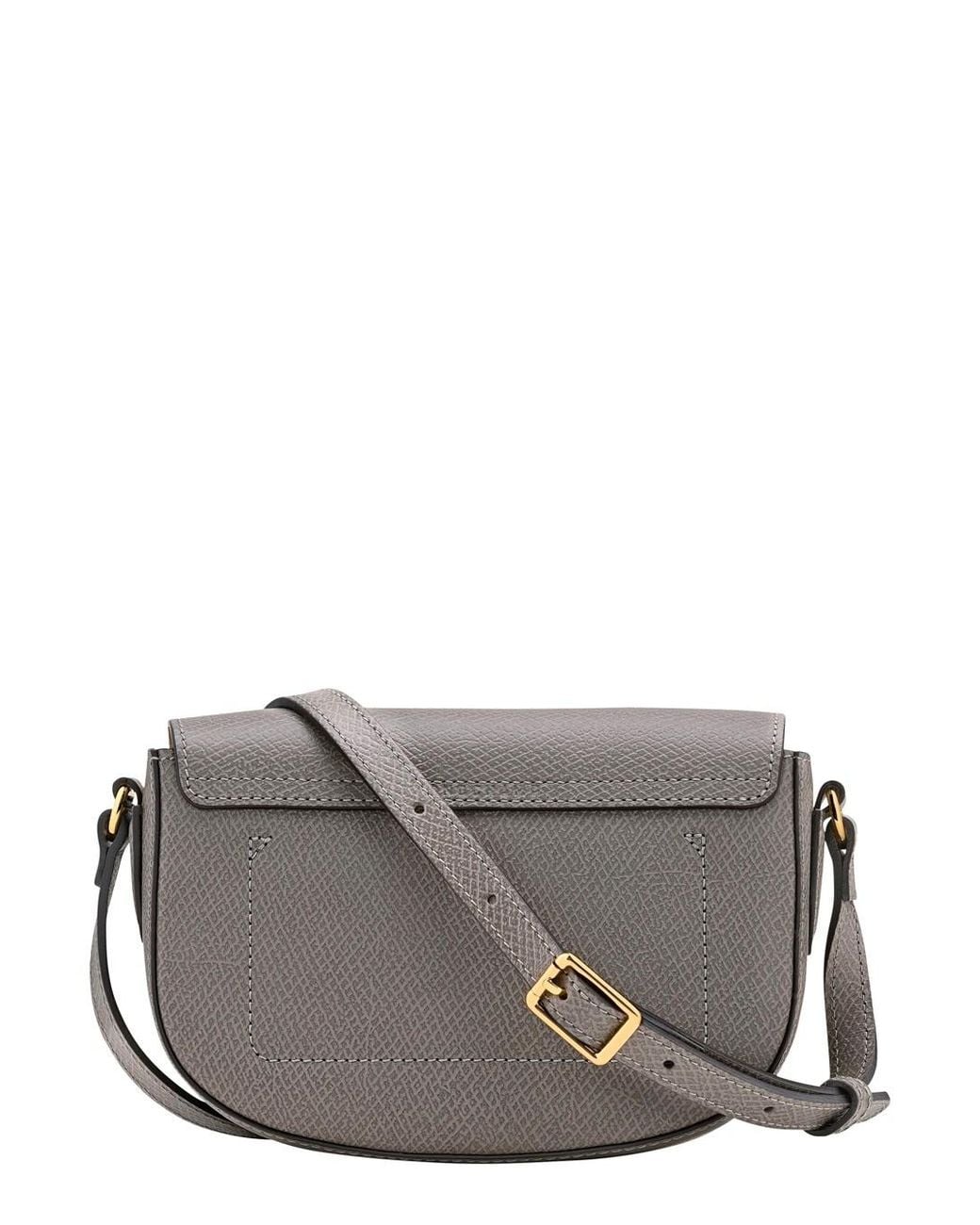 Longchamp Gray 'Epure' Crossbody Bag With Adjustable Strap