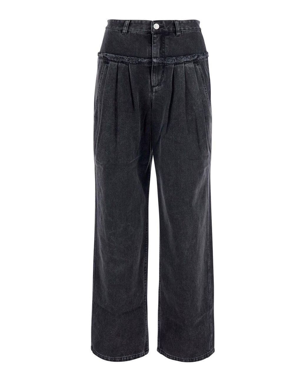 Isabel Marant Blue Pants Iniza-Ga Tech Fabric Trousers