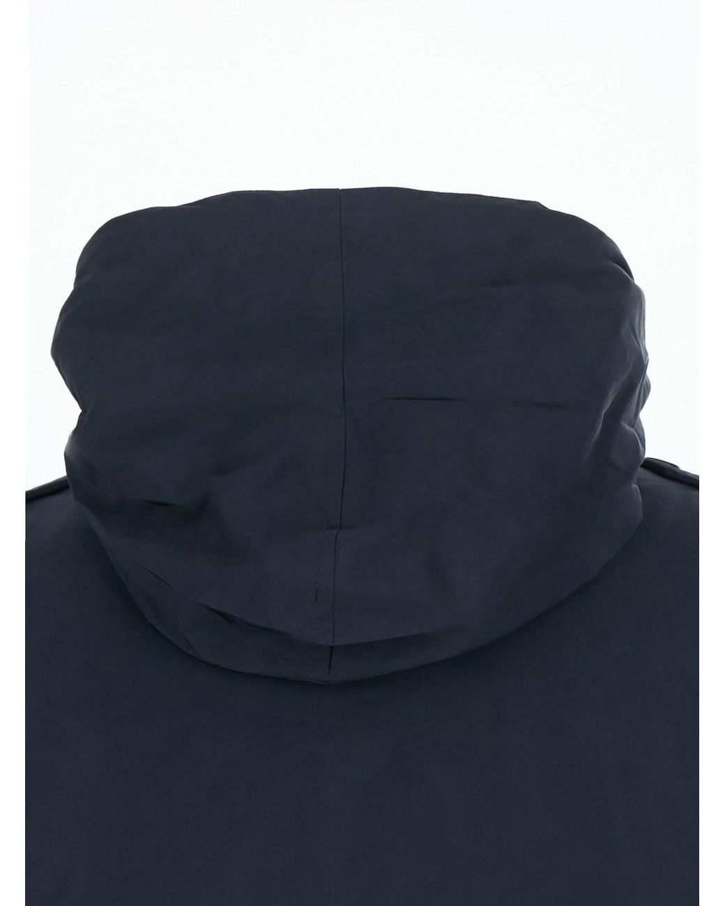 Aspesi Blue Jacket Tech Fabric Polyester Coat for men