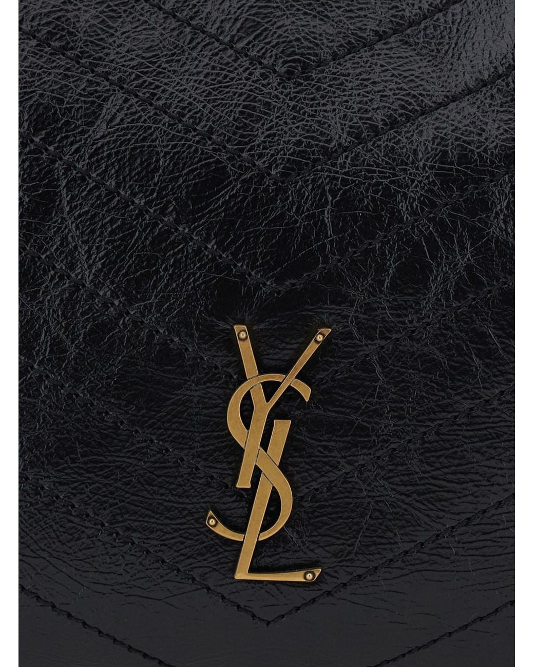 Saint Laurent Black 'Niki' Shoulder Bag With Logo Plaque On The Front