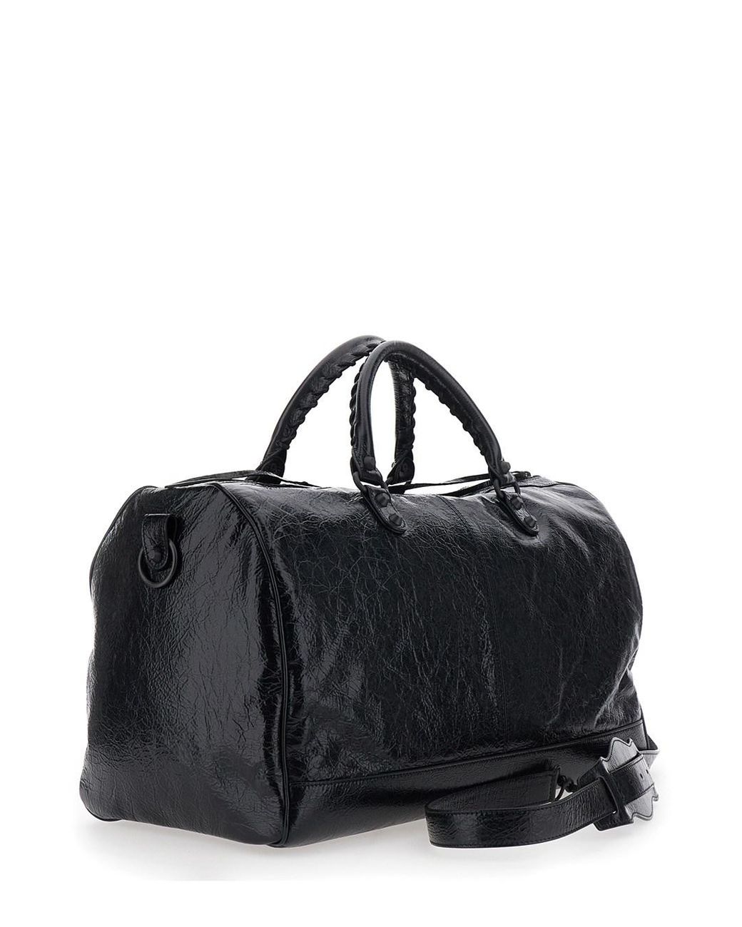 Balenciaga Black 'Le City Boston' Duffel Bag With Adjustable And Remov for men