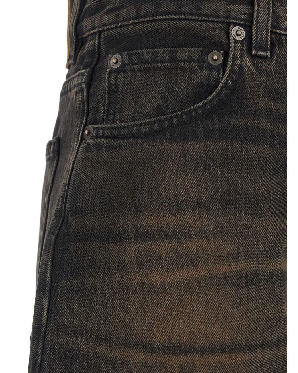 Haikure Black 'Bibi' Jeans With Logo Patch On The Rear And Tapered Leg