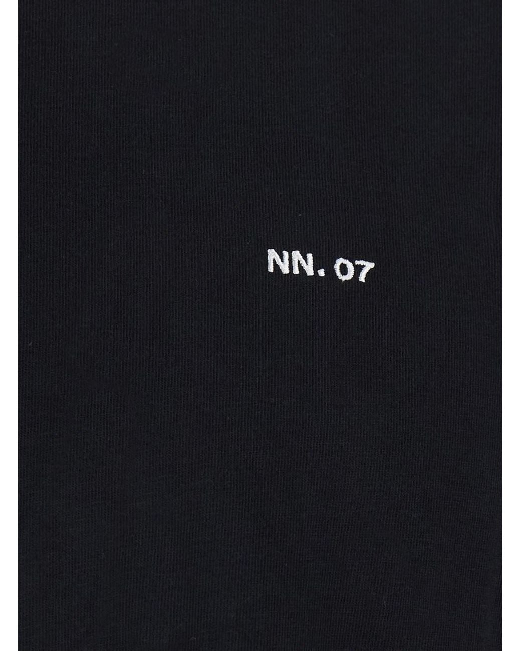 NN07 Black T-Shirt With Round Neck And Short Sleeves For for men