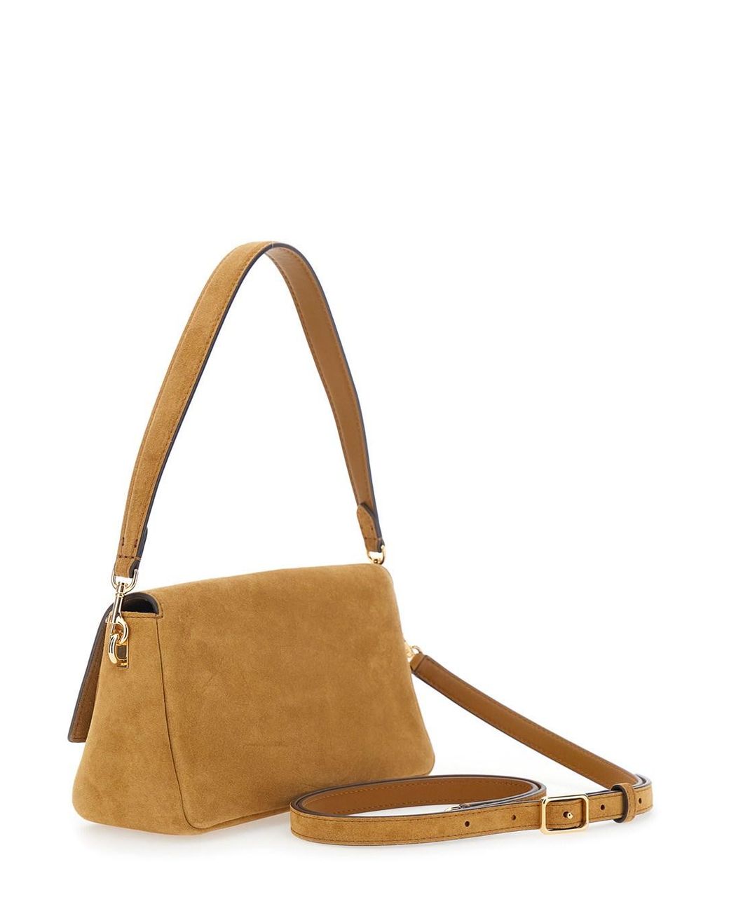 Tory Burch Metallic Crossbody Bag Charlie Suede