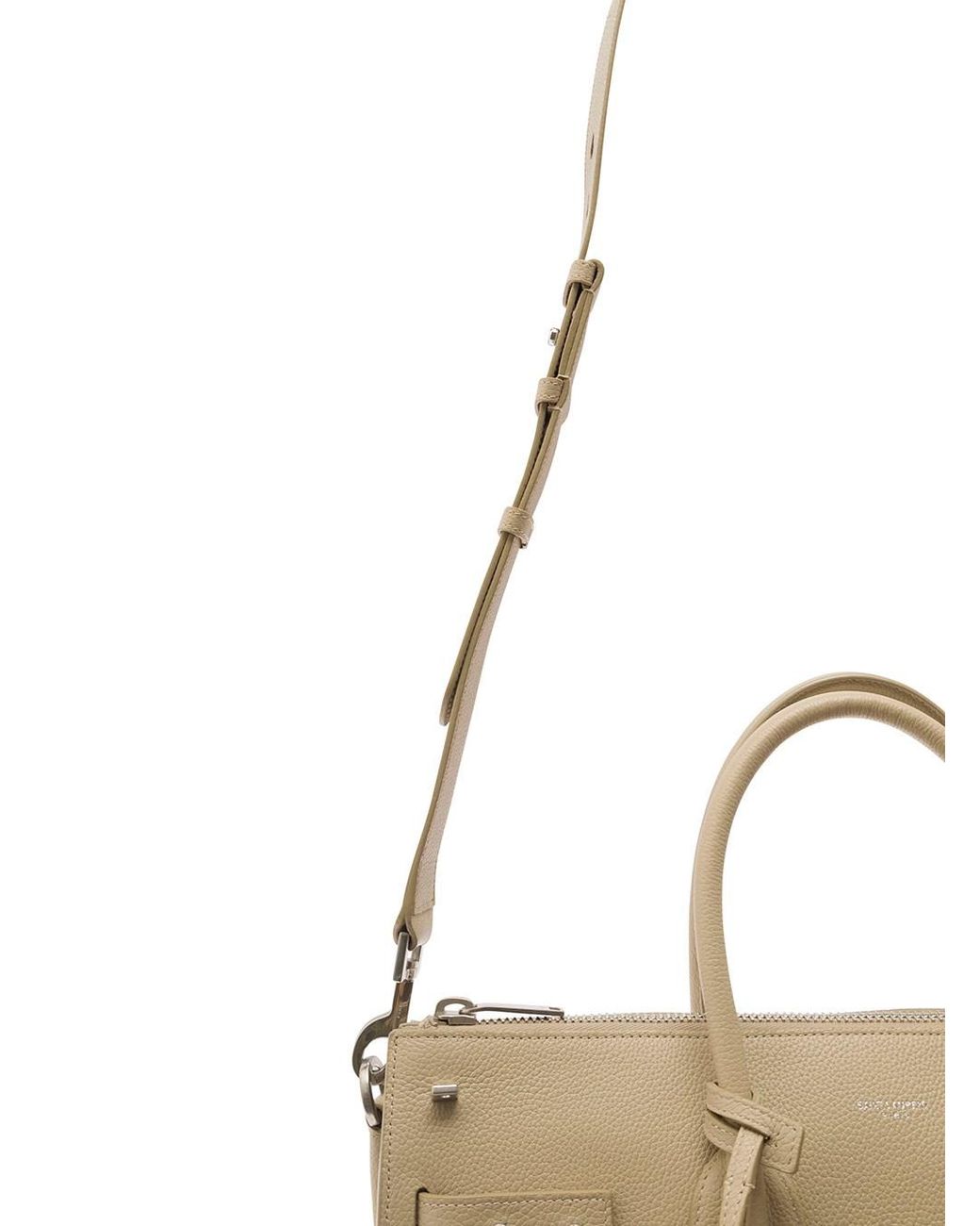 Saint Laurent Natural 'Sac De Jour' Tote Bag With Embossed Logo for men