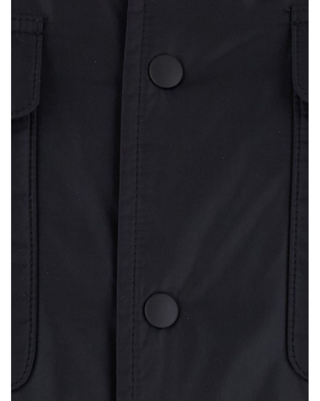 Aspesi Blue Jacket High-Collar Tech Fabric Polyamide Coat for men
