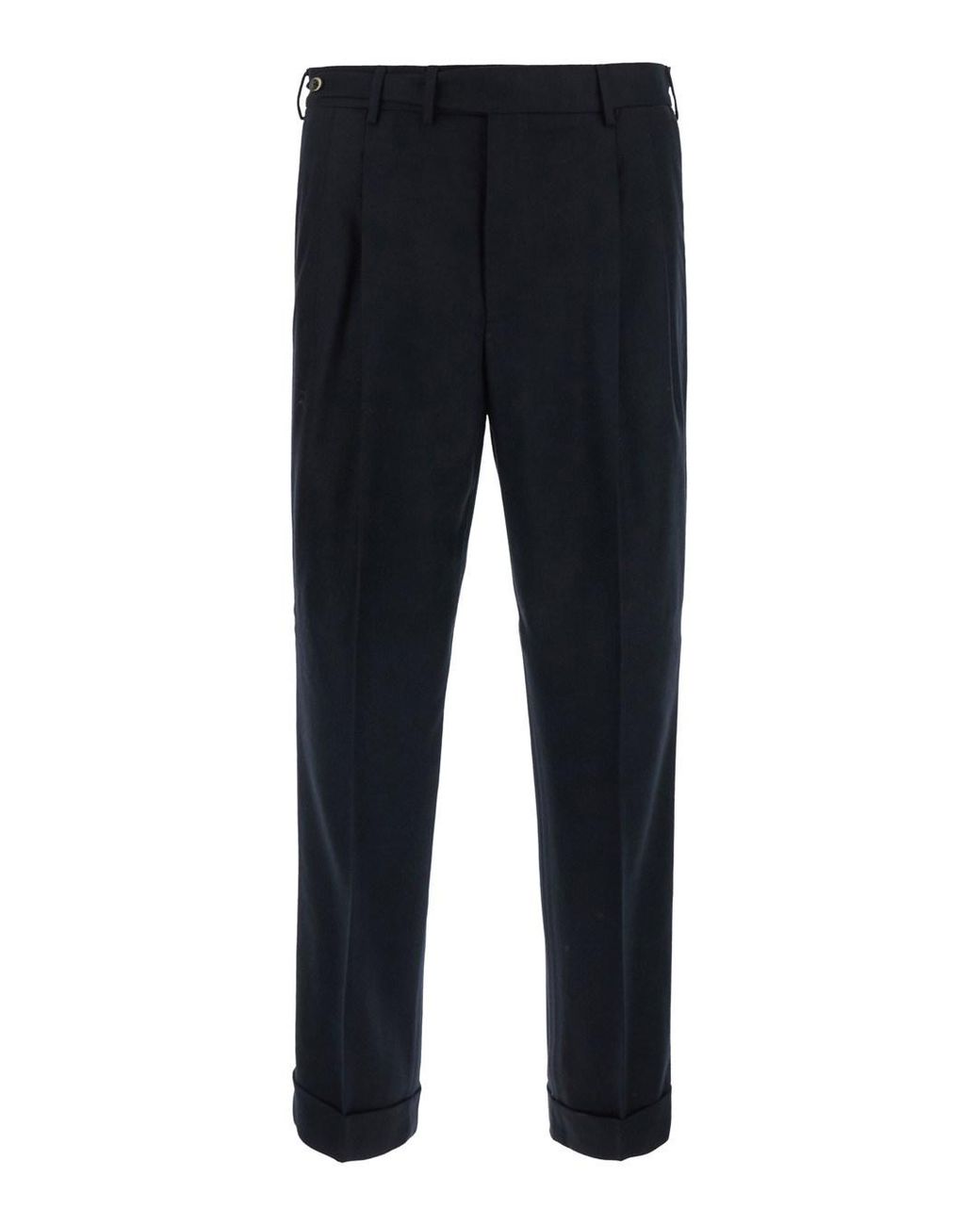 PT Torino Blue Pants With Belt Loops And Front Pleats for men