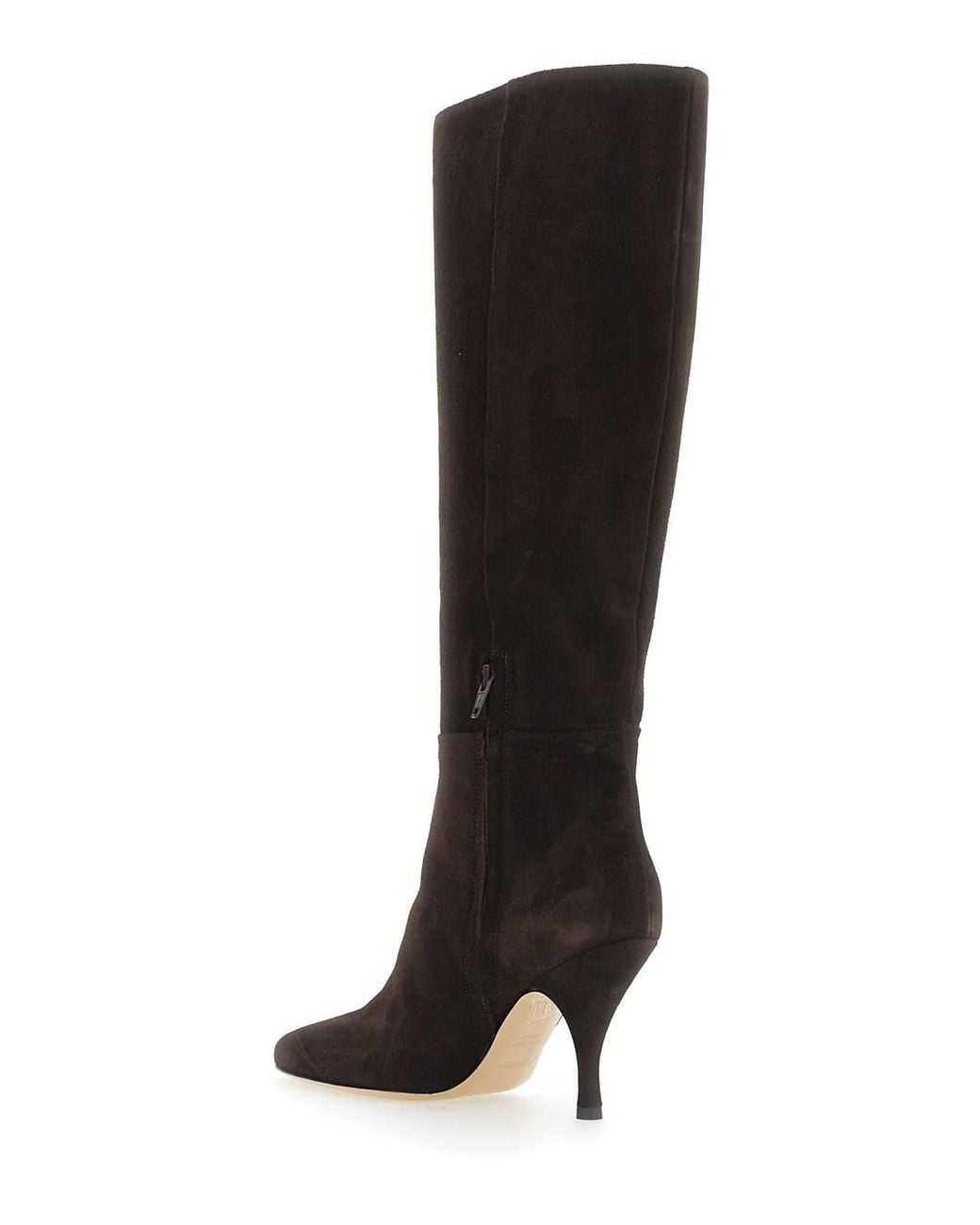 Semicouture Black 'Lucinda' Boots With Knee-High Design