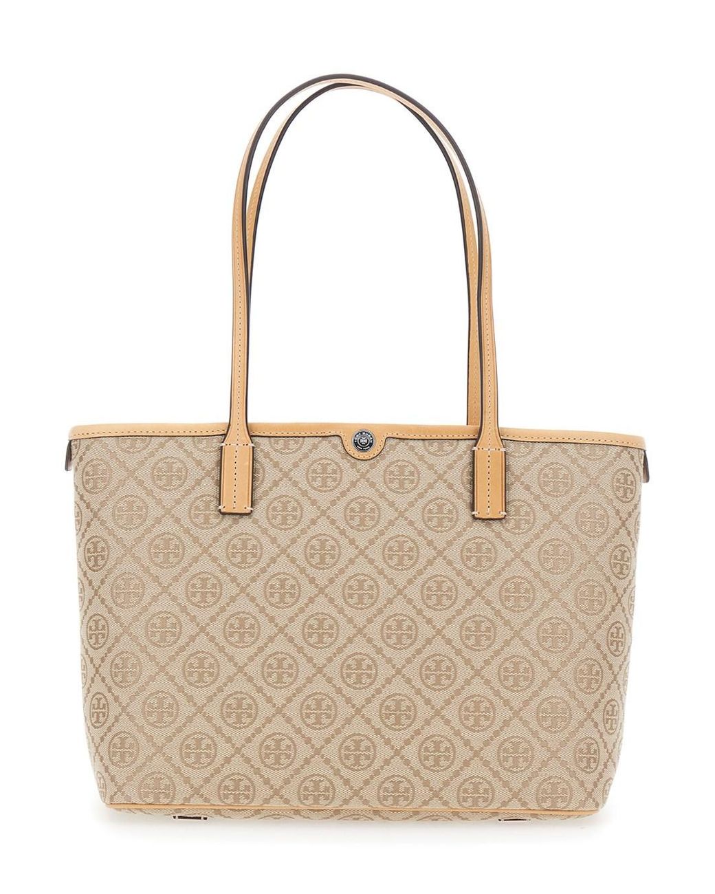 Tory Burch Natural Tote Bag Canvas Cotton