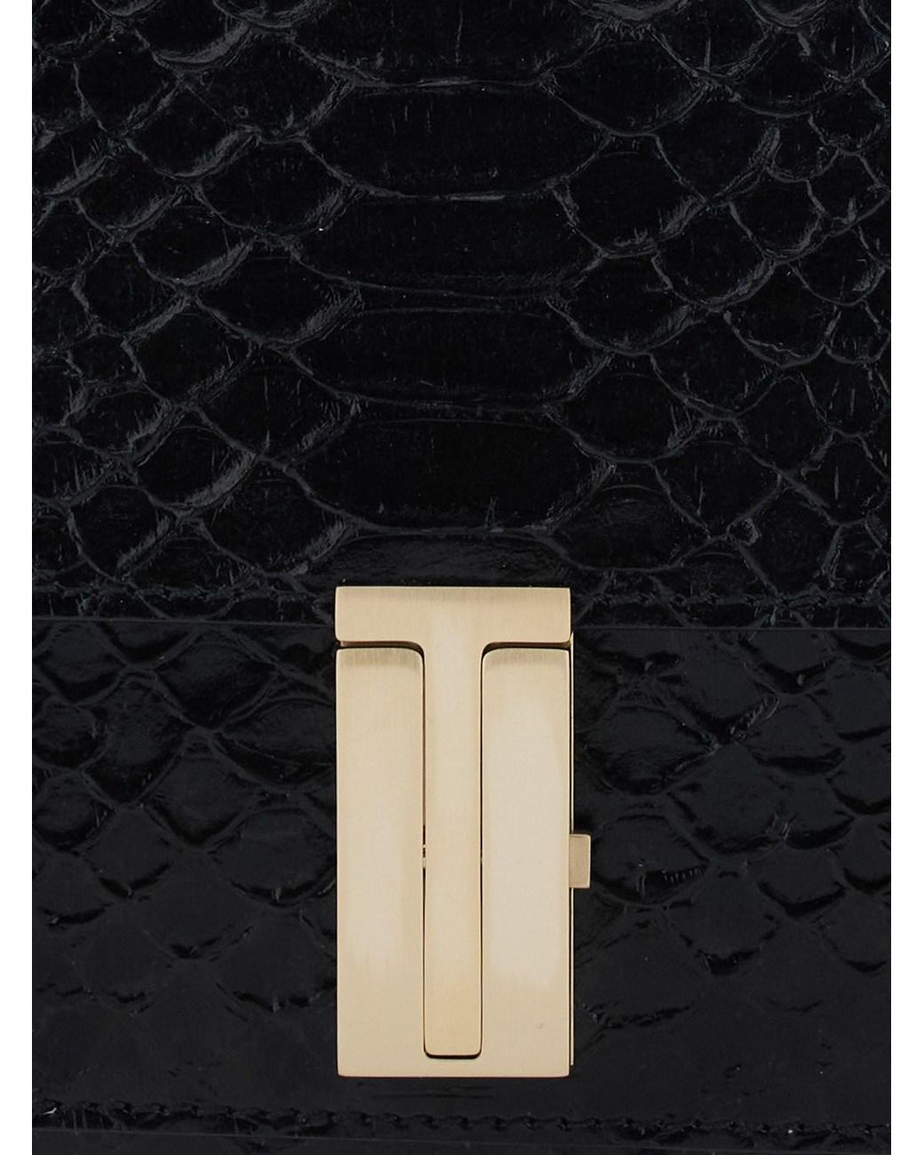 Borsa A Tracolla Con Chiusura A T di Tom Ford in Black