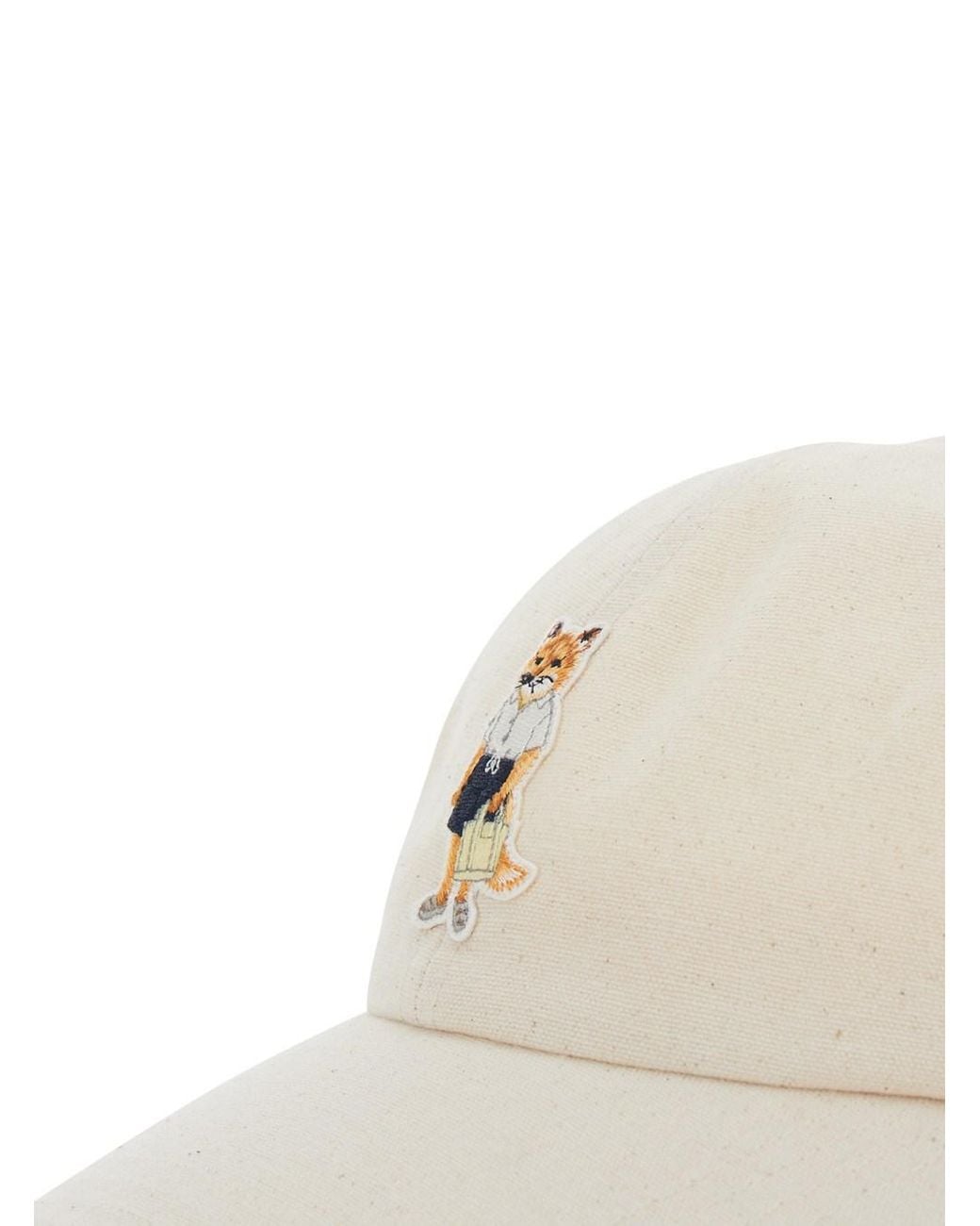 Maison Kitsuné Natural Hat Dressed Fox for men