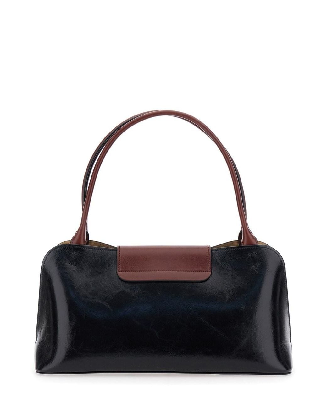 Versace Black 'Vivien' Shoulder Bag With Turn Lock Closure And Medusa