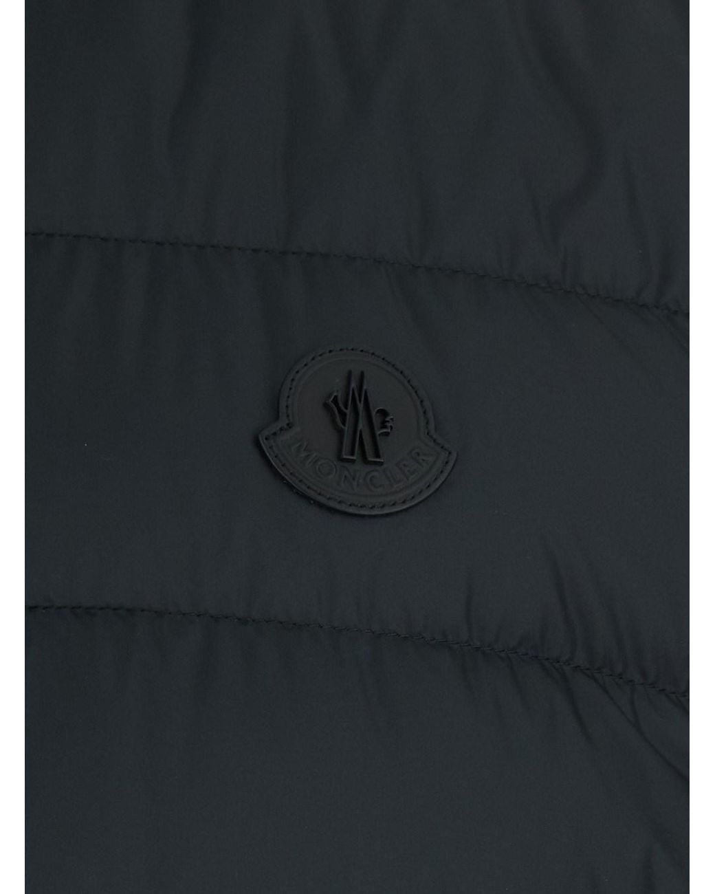 Moncler Black 'Treompan' Sleeveless Down Jacket With High Collar And L for men