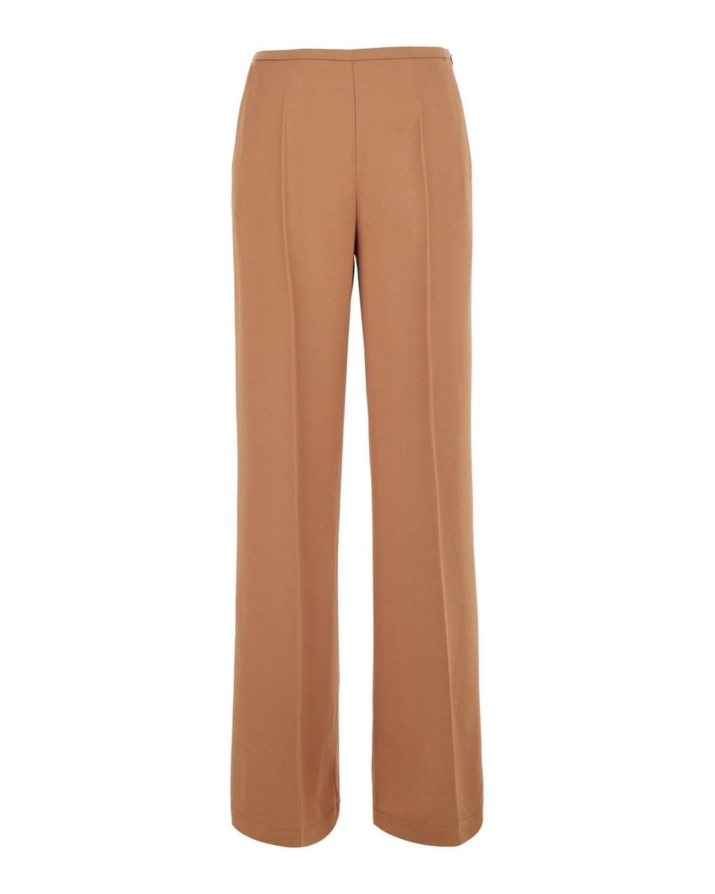 Forte_forte Natural Pants With Elasticated Waist And Two Side Pockets In