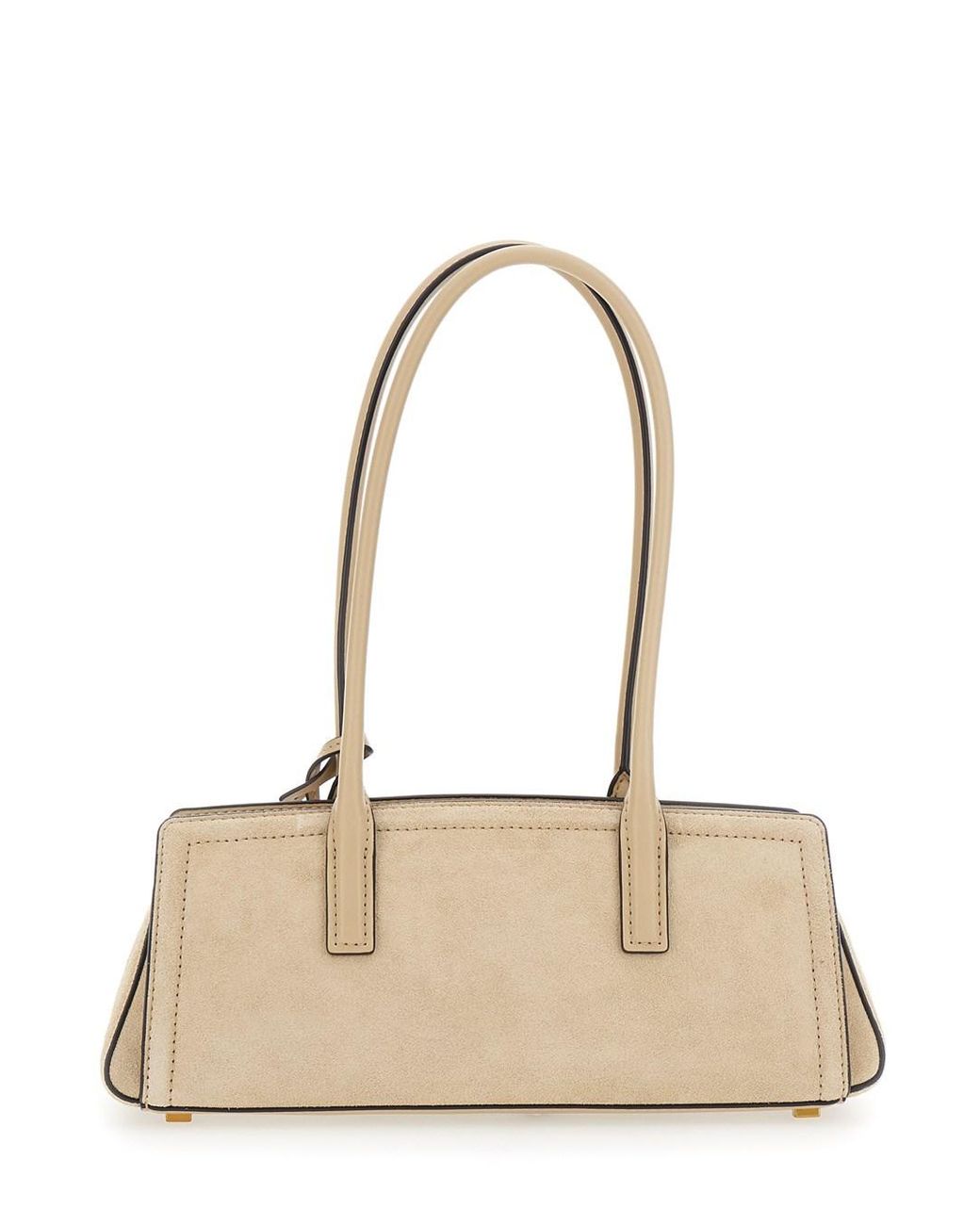 MICHAEL Michael Kors Natural Shoulder Bag Laila Suede Cowhide Leather