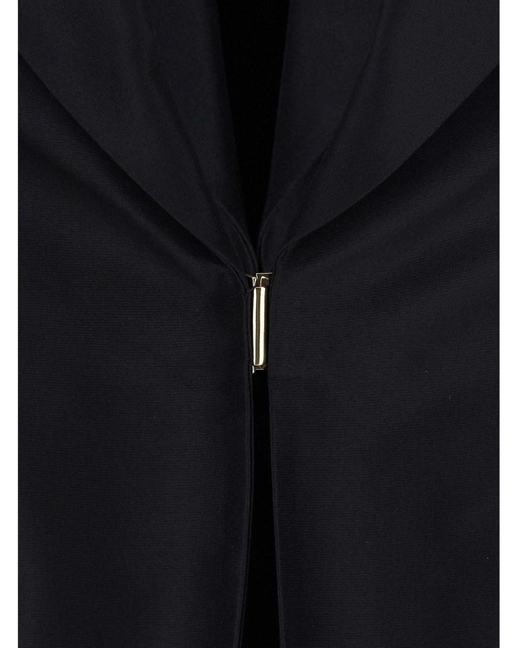 Gucci Black Single-Breasted Jacket Silk Blazers