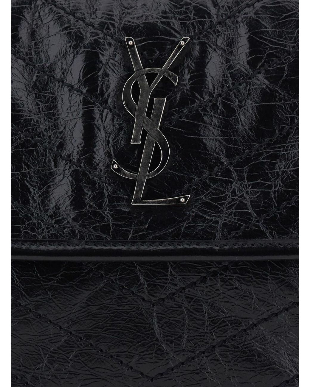 Saint Laurent Black Ysl Bo Niki Tripouch Tufo