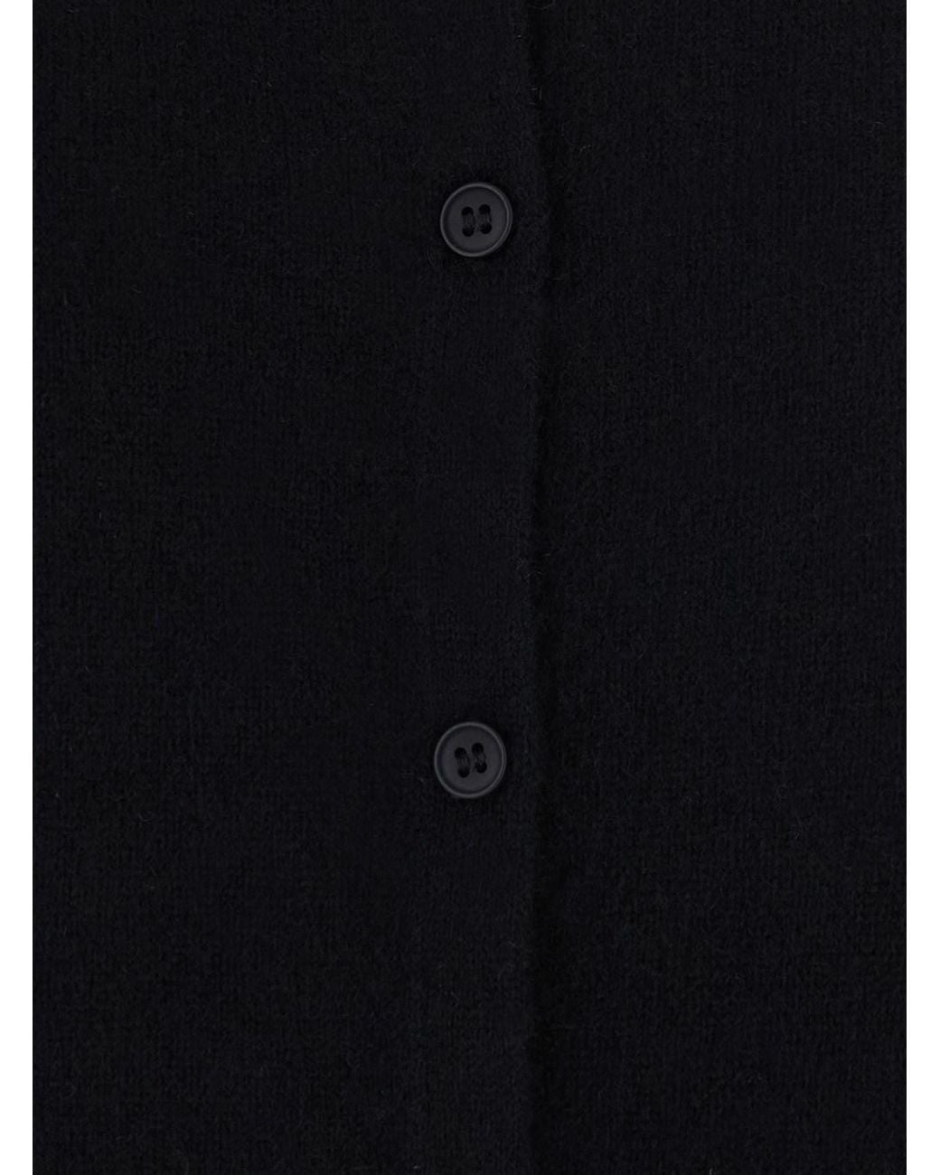 SOLOCASCMIR Black High-Neck Long-Sleeve Top