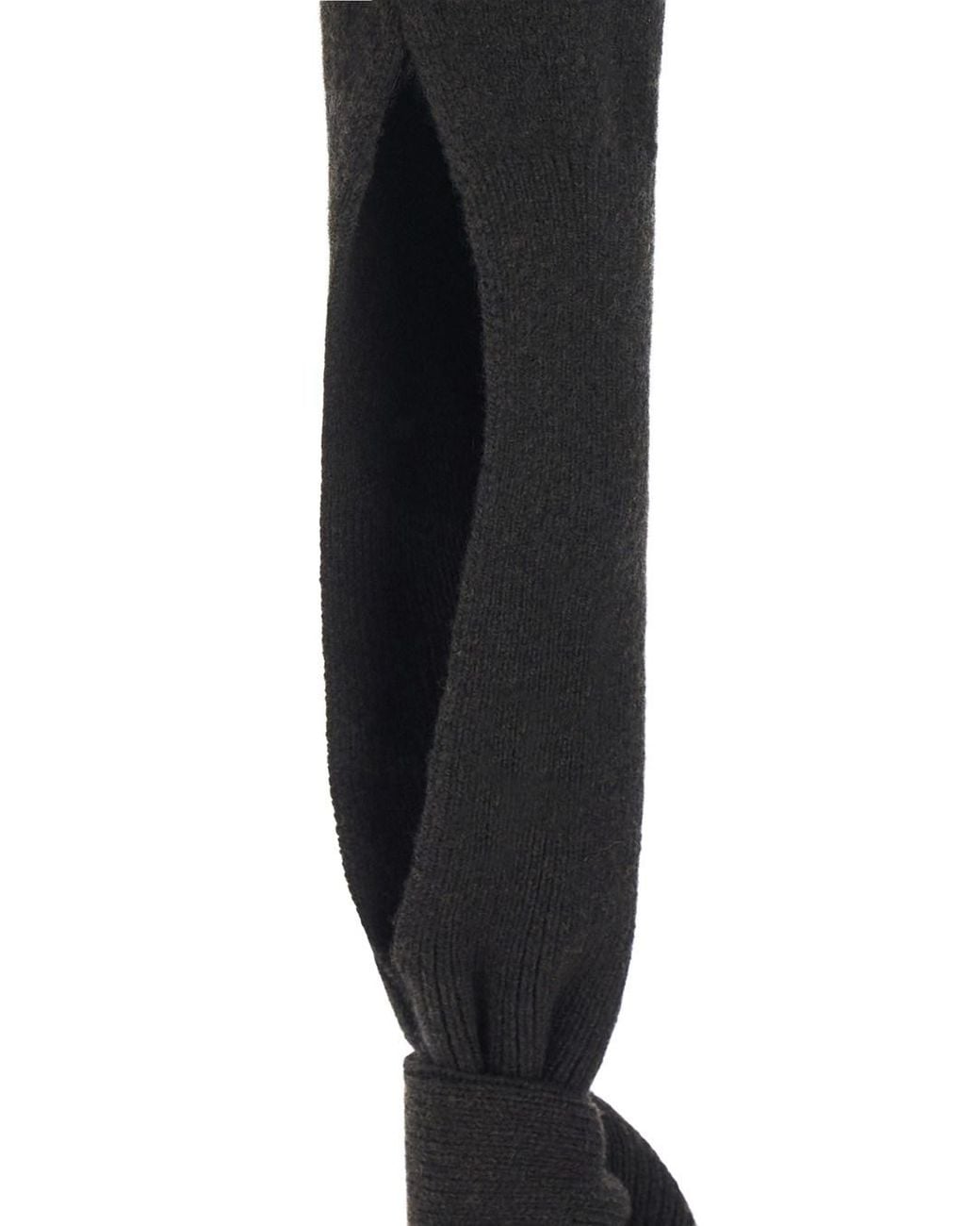 Jacquemus Black Le Pull Fiocco Is A Sweater With A High Collar And Long Slee
