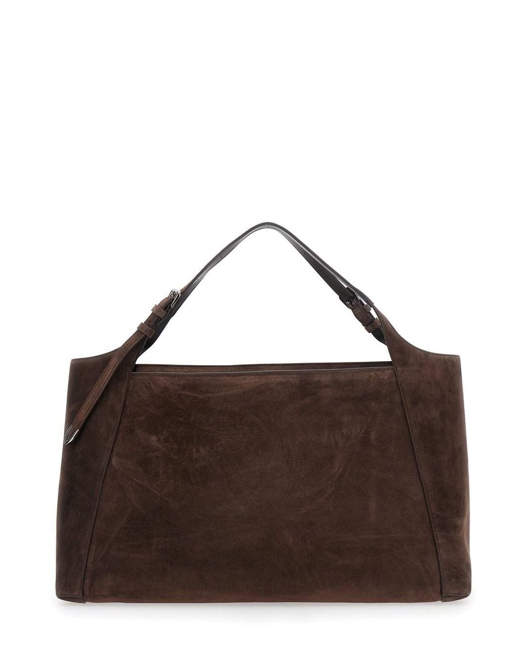 Brunello Cucinelli Brown 'Sartorial' Shopping Bag With Two Top Handles