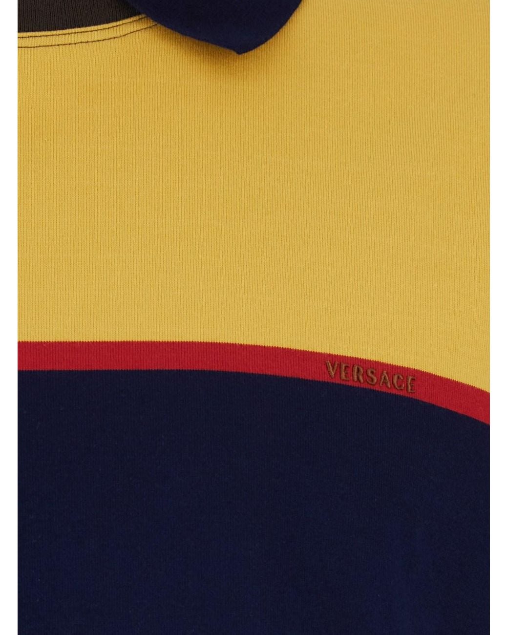 Versace Blue Stripes Regular T-Shirt for men