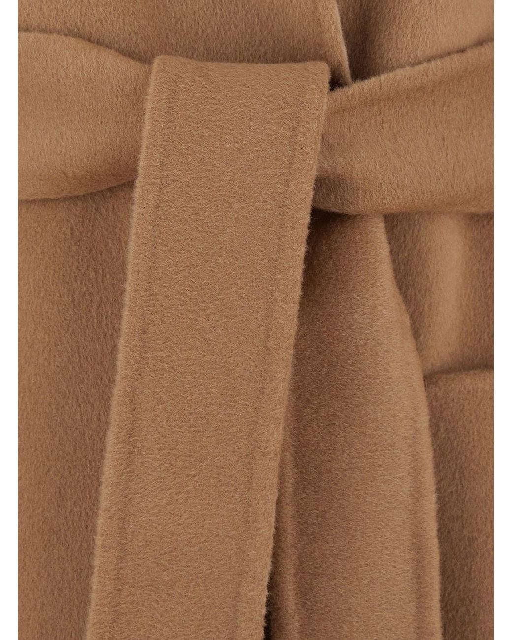 Max Mara Brown Coat Nodo Wool