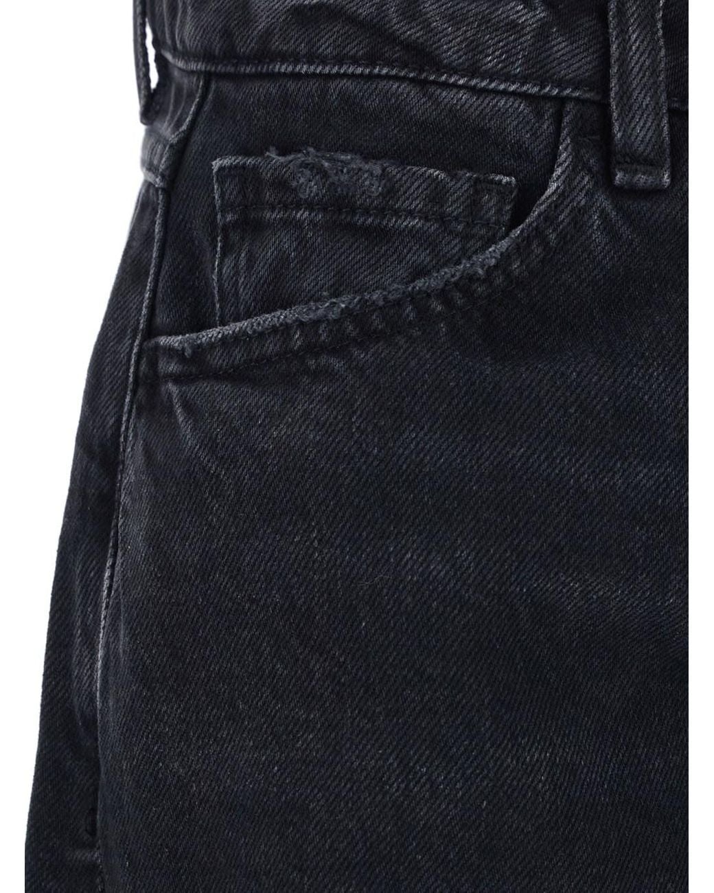 ICON DENIM Blue 'Debby' Jeans With Wide Leg And Logo Patch On The Rea