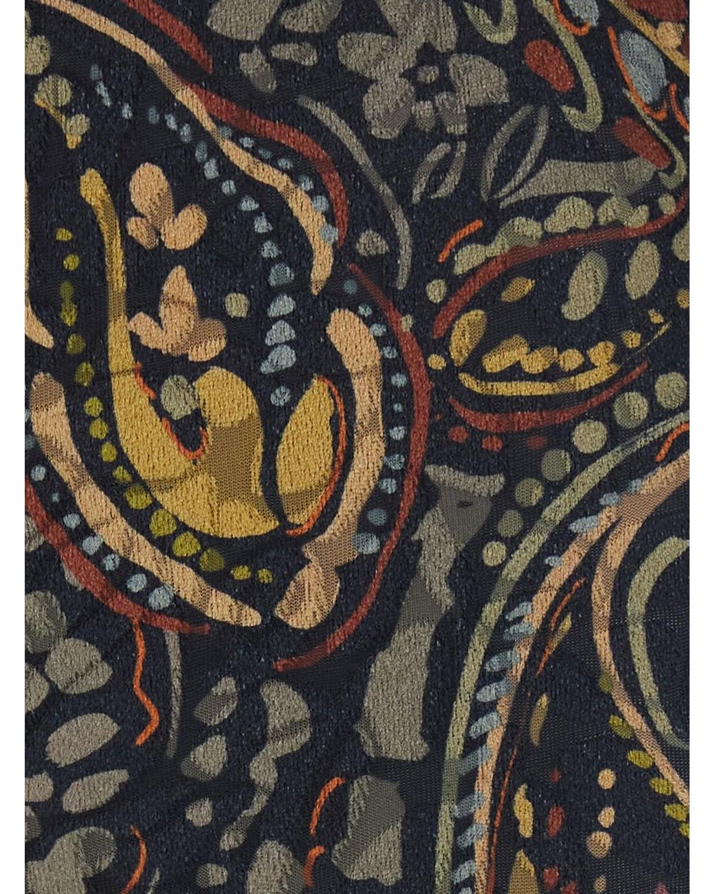 Etro Gray Flared Trousers Polyester