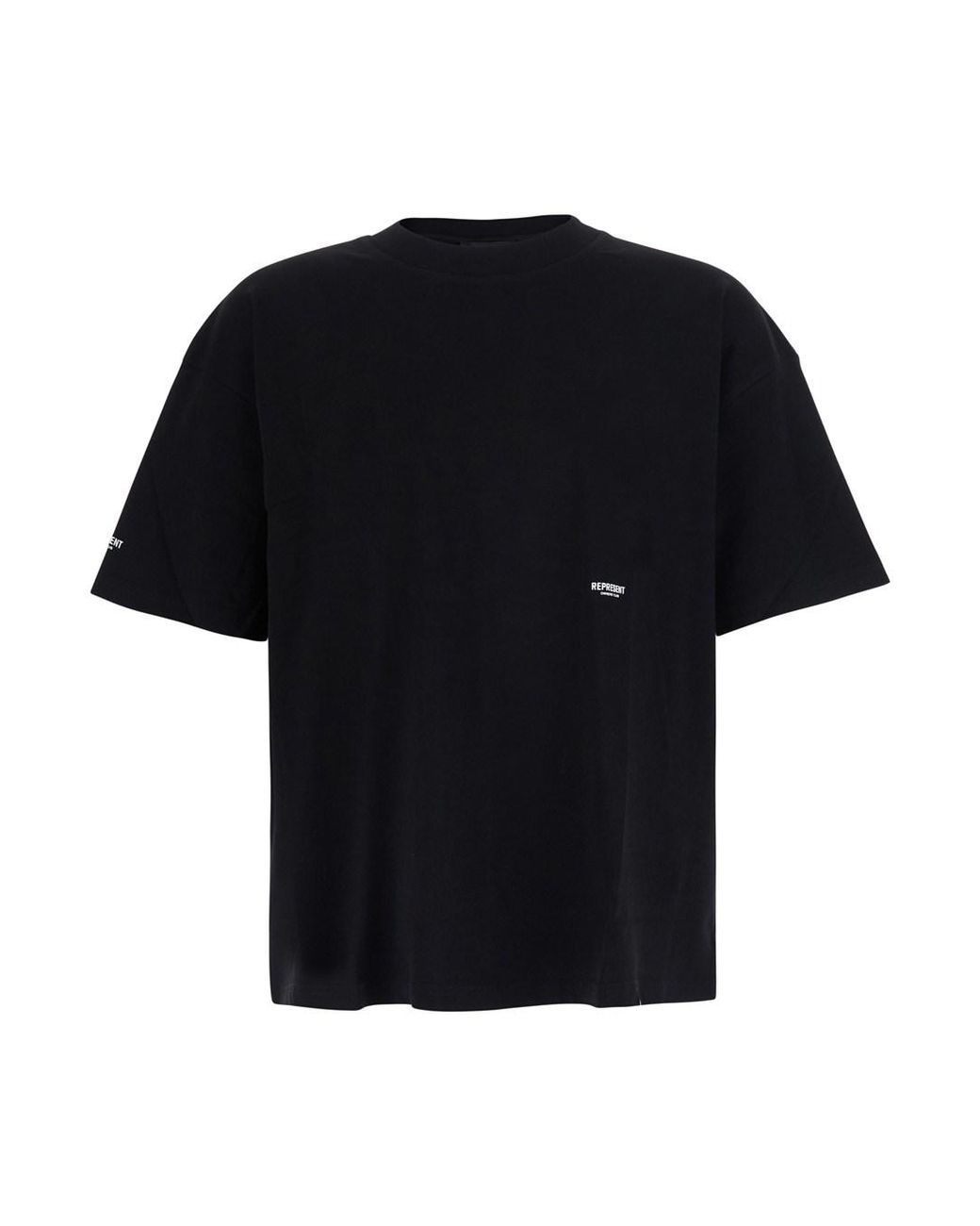 Represent Black T-Shirt Cotton T-Shirts for men